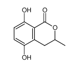 3,4-dihydro-5,8-dihydroxy-3-methylisocoumarin Structure