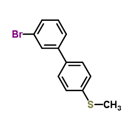 3-BROMO-4'-(METHYLTHIO)BIPHENYL structure