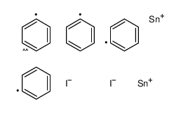 iodo-[[iodo(diphenyl)stannyl]methyl]-diphenylstannane Structure