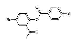 4-bromobenzoic acid 2'-acetyl-4'-bromophenyl ester结构式