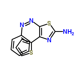 5-[(Z)-Phenyldiazenyl]-4-(2-thienyl)-1,3-thiazol-2-amine Structure