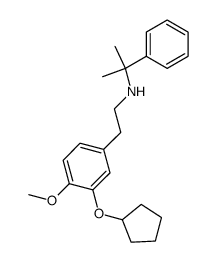 N-(3-(cyclopentyloxy)-4-methoxyphenethyl)-2-phenylpropan-2-amine Structure