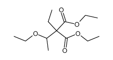 (1-ethoxy-ethyl)-ethyl-malonic acid diethyl ester Structure