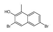 3,6-dibromo-1-methyl-[2]naphthol结构式