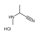 2-(methylamino)propanenitrile,hydrochloride结构式