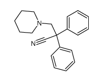 α,α-Diphenyl-β-piperidino-propionitril结构式