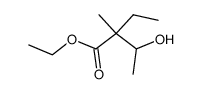 2-methyl-2-ethyl-3-hydroxybutyric acid, ethyl ester Structure