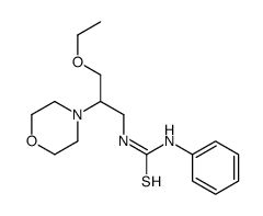 1-(3-ethoxy-2-morpholin-4-ylpropyl)-3-phenylthiourea结构式
