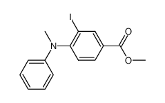 methyl 3-iodo-4-[methyl(phenyl)amino]benzoate Structure