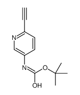 tert-butyl N-(6-ethynylpyridin-3-yl)carbamate结构式