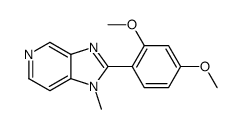 2-(2,4-dimethoxyphenyl)-1-methylimidazo[4,5-c]pyridine Structure