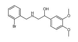 α-<<(2-bromobenzyl)amino>methyl>-3,4-dimethoxybenzyl alcohol Structure