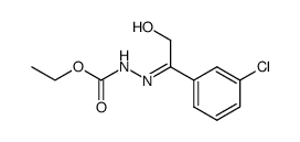 2-hydroxy-m-chloroacetophenone ethoxycarbonylhydrazone Structure