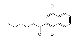 1-(1,4-dihydroxy-2-naphthyl)-1-hexanone Structure