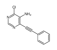 4-chloro-6-(phenylethynyl)pyrimidin-5-amine structure