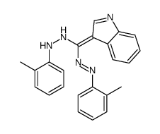 1,5-Bis(2-methylphenyl)-3-(1H-indol-3-yl)formazan结构式