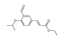(E)-3-(3-formyl-4-isopropoxyphenyl)ethyl acrylate Structure