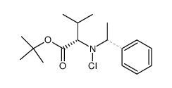 tert-butylN-chloro-N-(1-phenylethyl)-L-valinate Structure