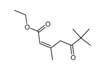 ethyl 3.6.6-trimethyl-5-oxo-2(E)-heptenoate结构式