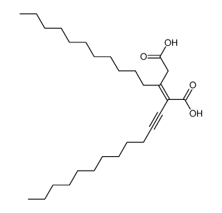 (Z)-2-(dodec-1-yn-1-yl)-3-undecylpent-2-enedioic acid结构式