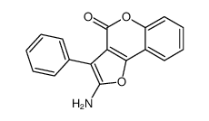 2-amino-3-phenylfuro[3,2-c]chromen-4-one结构式