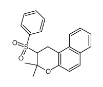 3,3,-dimethyl-2-phenylsulphonyl-2,3-dihydro-1H-naphtho(2,1-b)pyran结构式