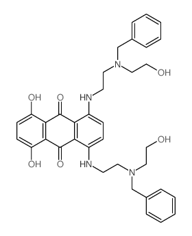 9,10-Anthracenedione,1,4-dihydroxy-5,8-bis[[2-[(2-hydroxyethyl)(phenylmethyl)amino]ethyl]amino]- picture