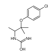 [3-(4-chlorophenoxy)-3-methylbutan-2-yl]urea Structure