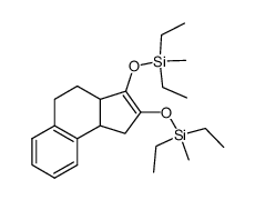 ((3a,4,5,9b-tetrahydro-1H-cyclopenta[a]naphthalene-2,3-diyl)bis(oxy))bis(diethyl(methyl)silane)结构式