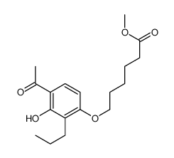 methyl 6-(4-acetyl-3-hydroxy-2-propylphenoxy)hexanoate Structure