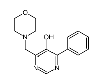 4-(morpholin-4-ylmethyl)-6-phenylpyrimidin-5-ol结构式