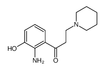 1-(2-amino-3-hydroxyphenyl)-3-piperidin-1-ylpropan-1-one Structure