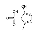 3-methyl-5-oxo-1,4-dihydropyrazole-4-sulfonic acid Structure