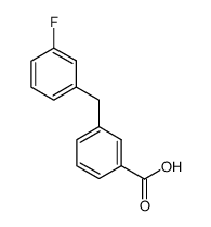 3-(3-Fluorobenzyl)benzoic acid Structure