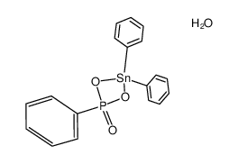 2,4,4-triphenyl-1,3,2,4-dioxaphosphastannetane 2-oxide hydrate Structure