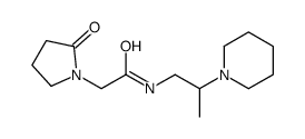 2-(2-oxopyrrolidin-1-yl)-N-(2-piperidin-1-ylpropyl)acetamide结构式