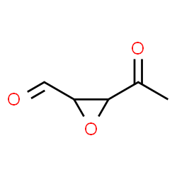 Oxiranecarboxaldehyde, 3-acetyl- (9CI) Structure