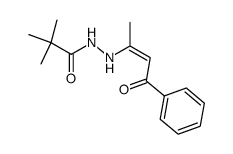 2,2-Dimethyl-propionic acid N'-((Z)-1-methyl-3-oxo-3-phenyl-propenyl)-hydrazide结构式