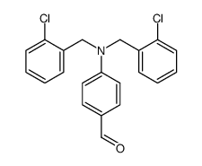 4-[bis[(2-chlorophenyl)methyl]amino]benzaldehyde Structure