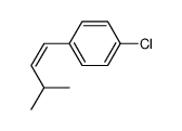 1-Chloro-4-((Z)-3-methyl-but-1-enyl)-benzene结构式
