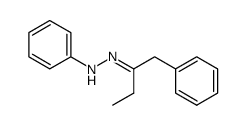 (E)-1-phenyl2-butanone phenylhydrazone Structure