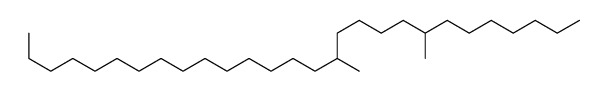 8,13-dimethyloctacosane结构式