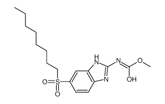 methyl N-(6-octylsulfonyl-1H-benzimidazol-2-yl)carbamate Structure