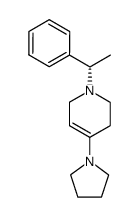 1-(S-α-phenylethyl)-4-pyrrolidino-3-piperideine结构式