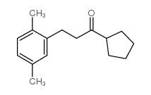 CYCLOPENTYL 2-(2,5-DIMETHYLPHENYL)ETHYL KETONE structure