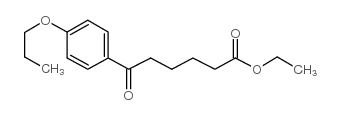 ETHYL 6-OXO-6-(4-N-PROPOXYPHENYL)HEXANOATE structure
