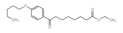 ETHYL 8-OXO-8-(4-PENTYLOXYPHENYL)OCTANOATE结构式