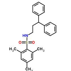 N-(3,3-Diphenylpropyl)-2,4,6-trimethylbenzenesulfonamide Structure