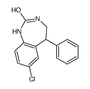 7-chloro-5-phenyl-1,3,4,5-tetrahydro-1,3-benzodiazepin-2-one Structure
