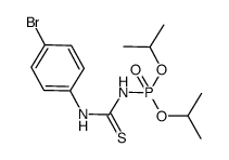 N-(diisopropoxyphosphoryl)-N'-(p-bromophenyl)thiocarbamide Structure